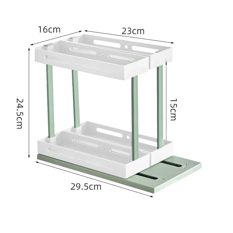 Trendha kitchen spice rack with pull-out drawer for under-sink storage