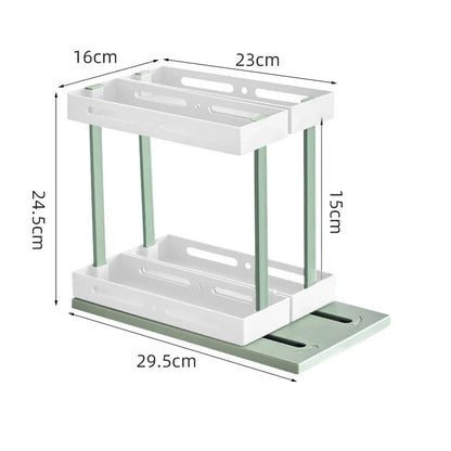 Trendha kitchen spice rack with pull-out drawer for under-sink storage