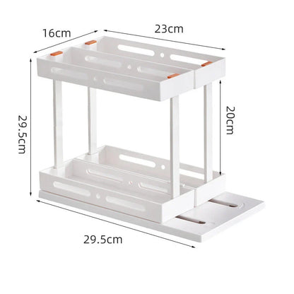 Trendha kitchen spice rack with pull-out drawer for under-sink storage