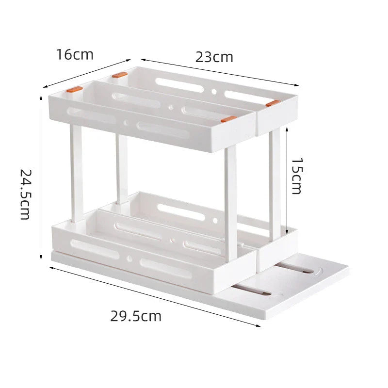 Trendha kitchen spice rack with pull-out drawer for under-sink storage