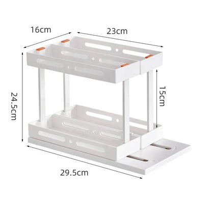 Trendha kitchen spice rack with pull-out drawer for under-sink storage