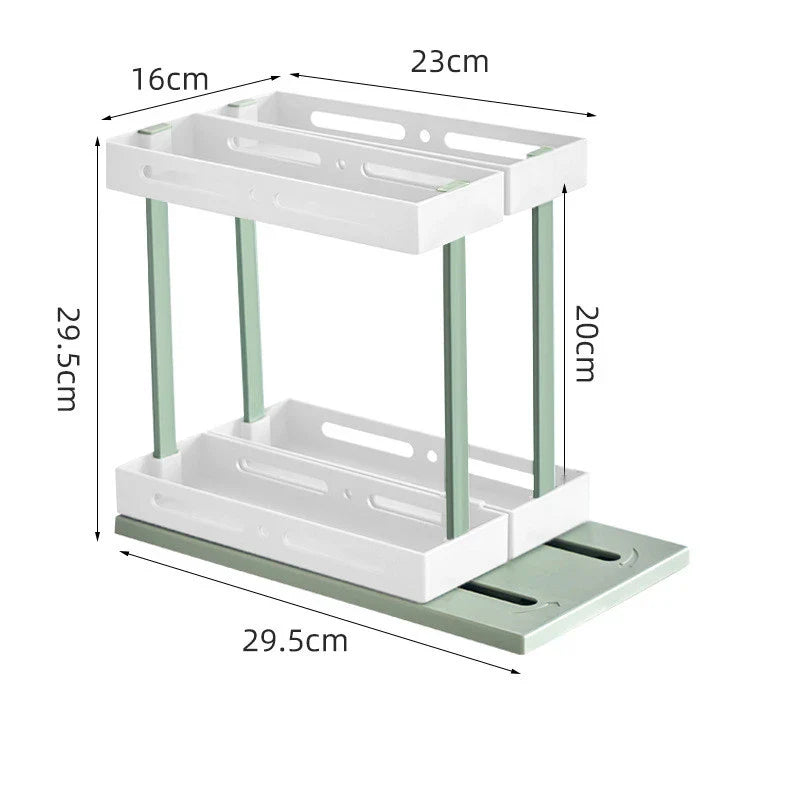 Trendha kitchen spice rack with pull-out drawer for under-sink storage