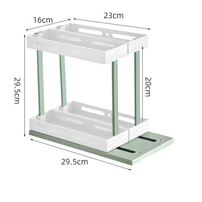 Trendha kitchen spice rack with pull-out drawer for under-sink storage