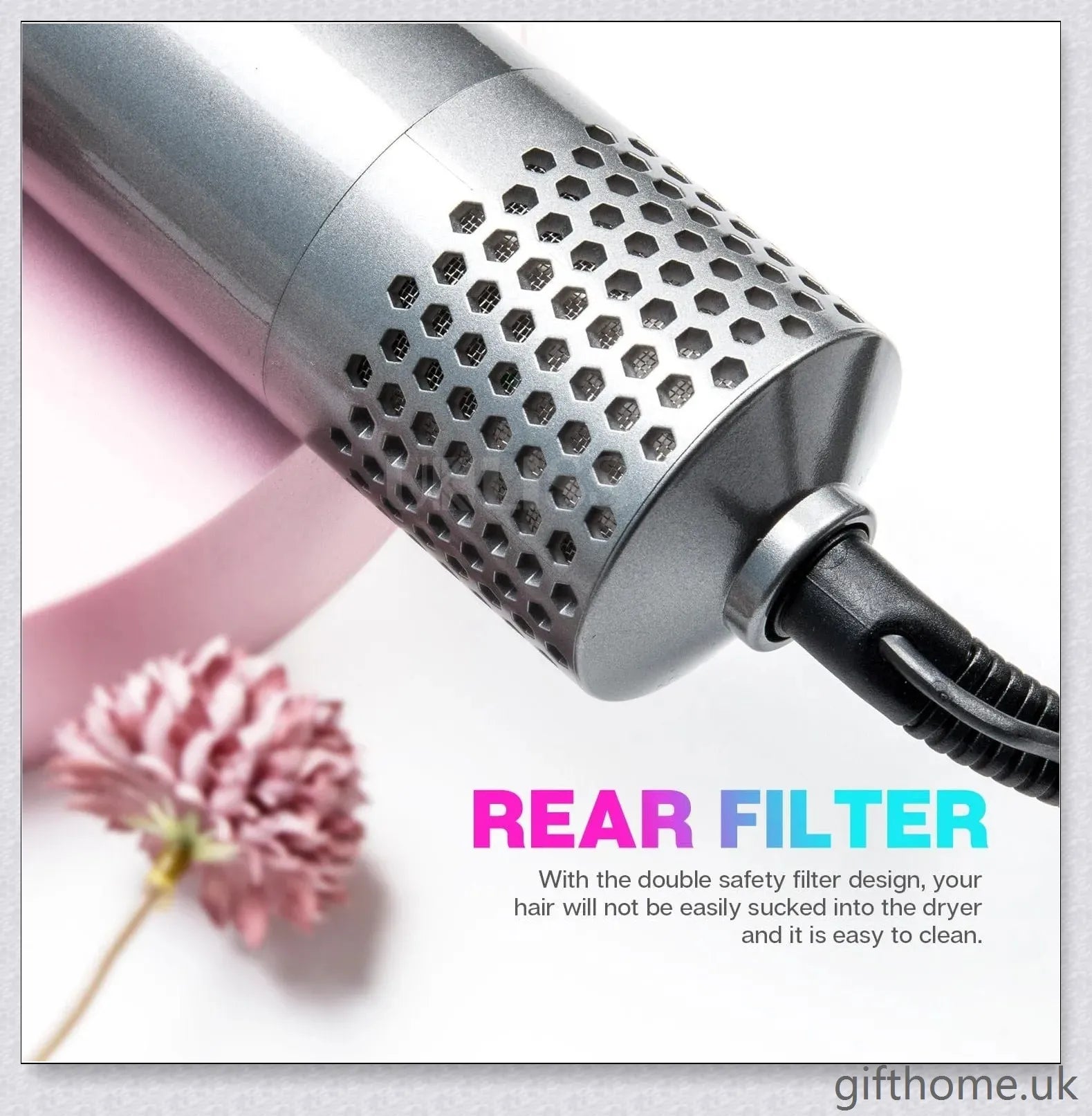5 in 1 Multifunctional Airwrap Hair Styling Tool by Urban Wings - Create voluminous, salon-quality curls and waves with this advanced, damage-free styling device.