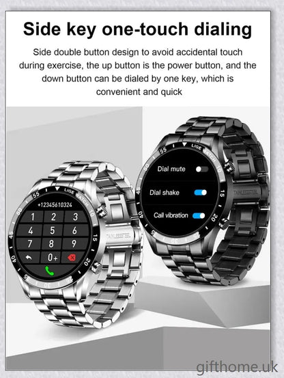 Elegant and durable Full Circle Touch Screen Steel Band Luxury Bluetooth Smart Watch with advanced features for the UK market
