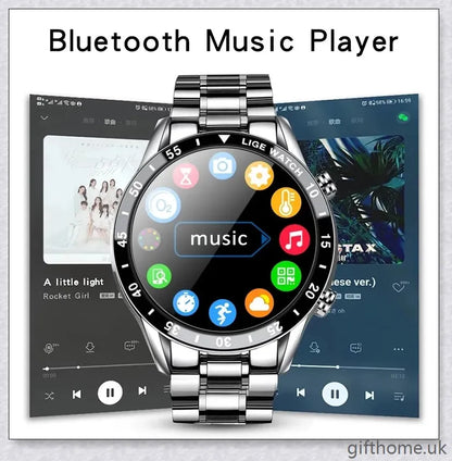 Elegant and durable Full Circle Touch Screen Steel Band Luxury Bluetooth Smart Watch with advanced features for the UK market