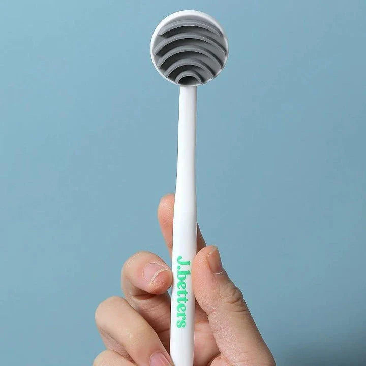 Double-Sided Copper Tongue Scraper by Trendha for Effective Tongue Cleaning and Fresh Breath