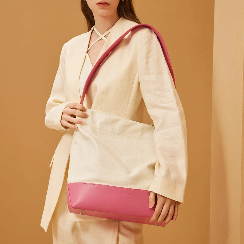 Casual Canvas Patchwork Tote for Women - Stylish and Versatile Everyday Bag