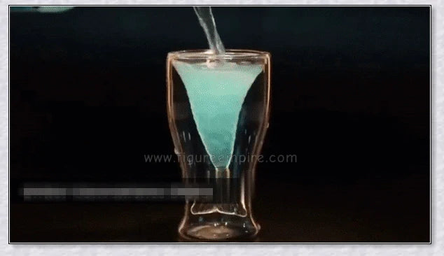 Captivating mermaid tail design glass, perfect for serving hot or cold beverages and elevating your home decor