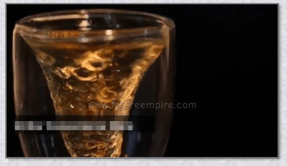 Captivating mermaid tail design glass, perfect for serving hot or cold beverages and elevating your home decor