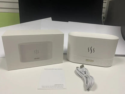 Flame Humidifier Aroma Diffuser with Ultrasonic Technology for Essential Oil Diffusion and Ambient Lighting