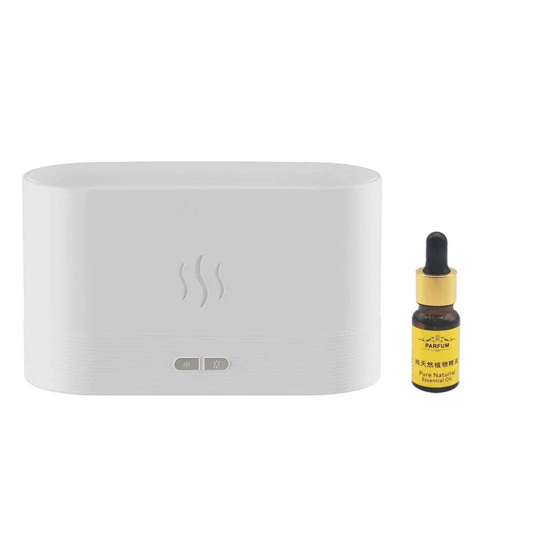 Flame Humidifier Aroma Diffuser with Ultrasonic Technology for Essential Oil Diffusion and Ambient Lighting