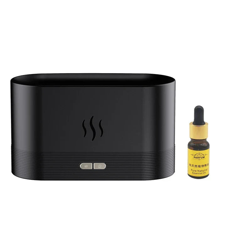 Flame Humidifier Aroma Diffuser with Ultrasonic Technology for Essential Oil Diffusion and Ambient Lighting