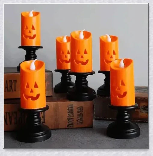 Spooktree Halloween Ghost Tree LED Lights set of 3, creating an eerie glow for spooky outdoor or indoor decorations
