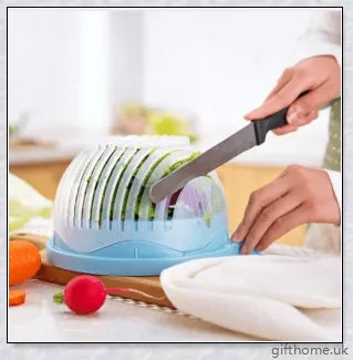 60 Second Salad Cutter Bowl - Effortlessly chop, slice, and dice ingredients for delicious homemade salads