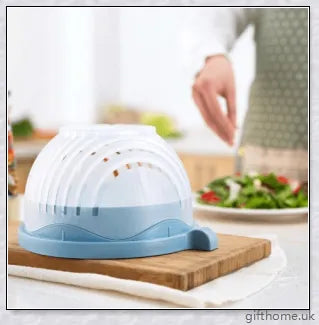 60 Second Salad Cutter Bowl - Effortlessly chop, slice, and dice ingredients for delicious homemade salads