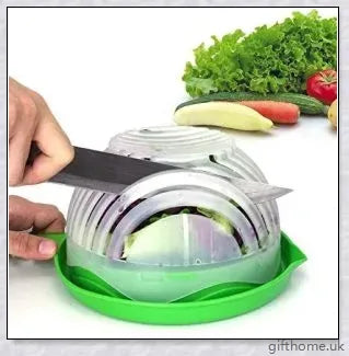 60 Second Salad Cutter Bowl - Effortlessly chop, slice, and dice ingredients for delicious homemade salads