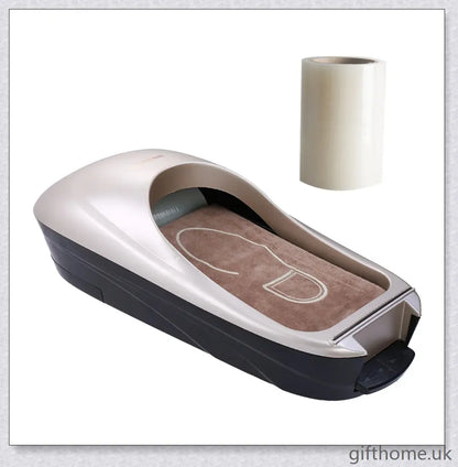 Automatic Shoe Cover Machine with a durable sawtooth blade for hassle-free shoe cover application