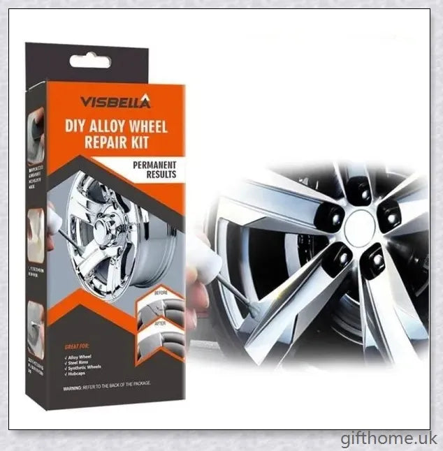 DIY Alloy Wheel Repair Kit - Restore damaged car wheels at home with this all-in-one kit
