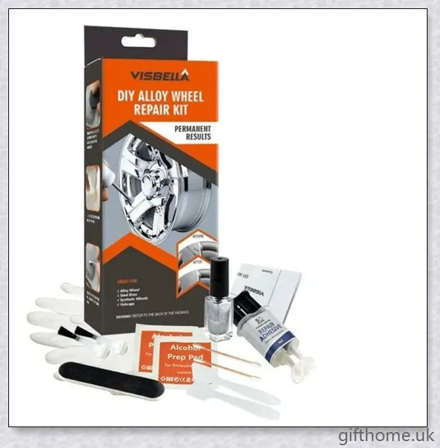 DIY Alloy Wheel Repair Kit - Restore damaged car wheels at home with this all-in-one kit