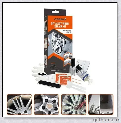 DIY Alloy Wheel Repair Kit - Restore damaged car wheels at home with this all-in-one kit