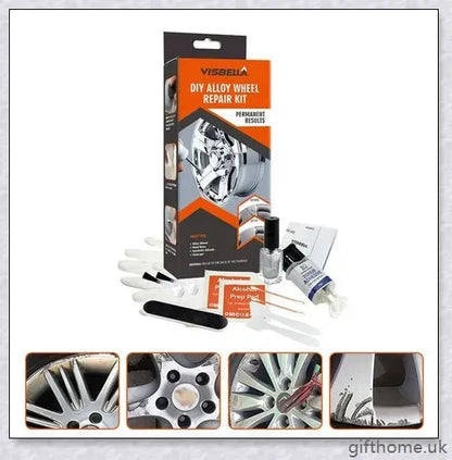 DIY Alloy Wheel Repair Kit - Restore damaged car wheels at home with this all-in-one kit