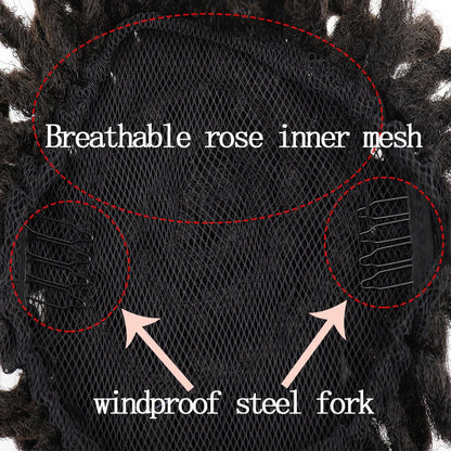 African Wig Bun Hair Bag with Drawstring for Dreadlocks and Afro Hairstyles
