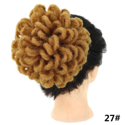 African Wig Bun Hair Bag with Drawstring for Dreadlocks and Afro Hairstyles