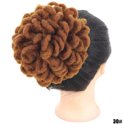 African Wig Bun Hair Bag with Drawstring for Dreadlocks and Afro Hairstyles