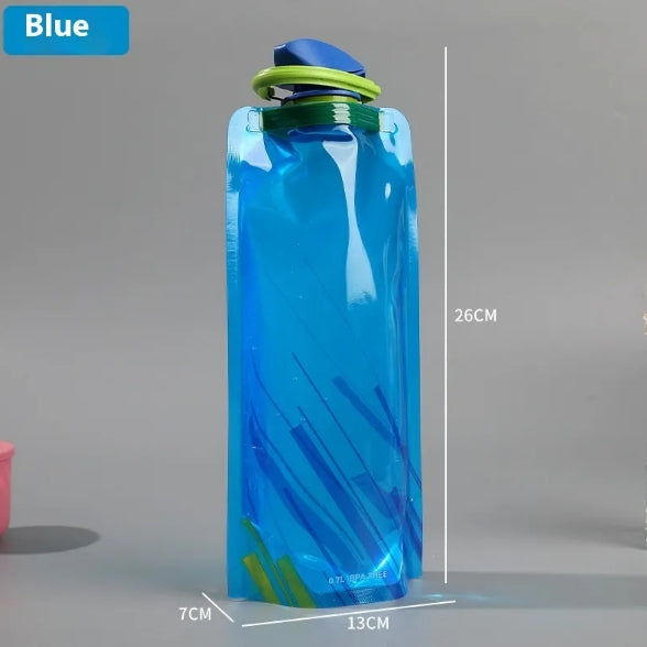 Collapsible Travel Water Bottle - Compact, Leak-Proof Outdoor Drinking Container