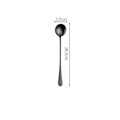 Premium black tableware set made of durable stainless steel with elegant design for formal and casual dining