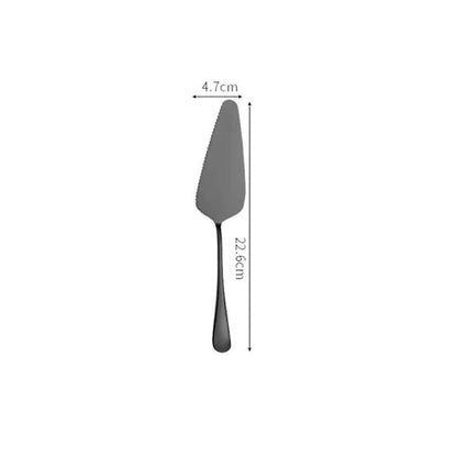 Premium black tableware set made of durable stainless steel with elegant design for formal and casual dining