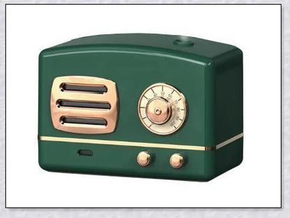 Vintage-inspired radio-style humidifier with modern audio technology, delivering rich sound and improved air quality for your home