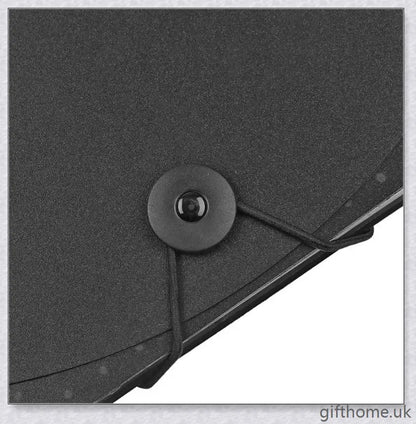 Premium 12-pocket expanding files folder in black, grey, and navy blue colours for organised document storage and workspace management