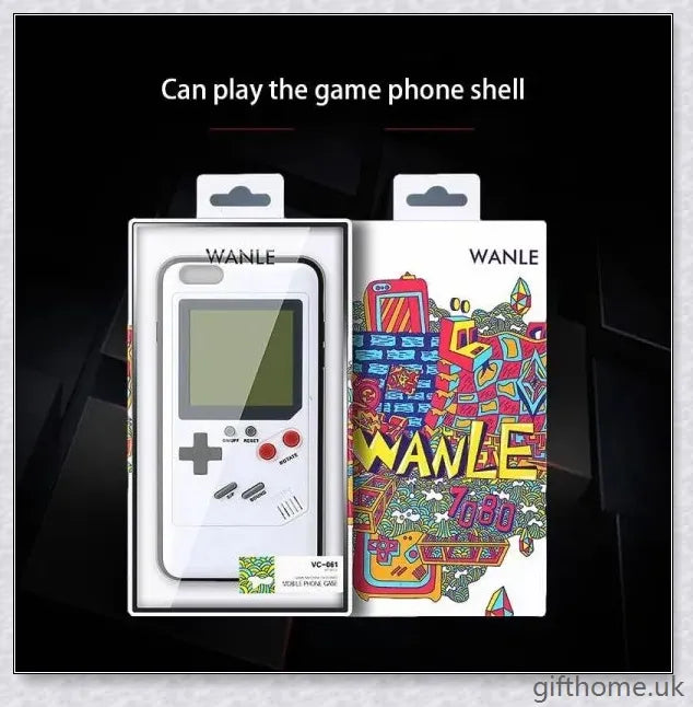 Gameboy-inspired iPhone case with retro gaming controls and screen
