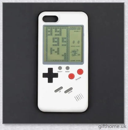 Gameboy-inspired iPhone case with retro gaming controls and screen