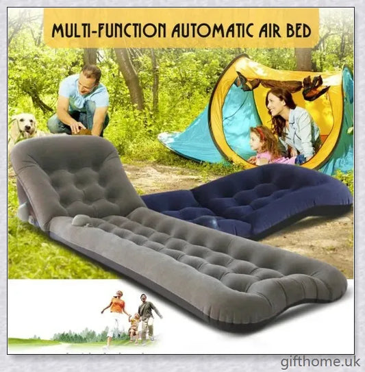 Premium automatic self-inflating air mattress in various colours, suitable for camping, travel, and home use with durable and breathable design.