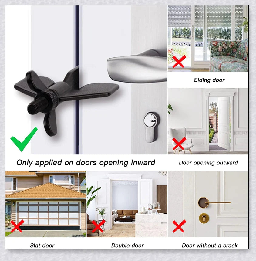 Portable Hotel Door Lock made of high-quality 304 stainless steel for secure travel protection