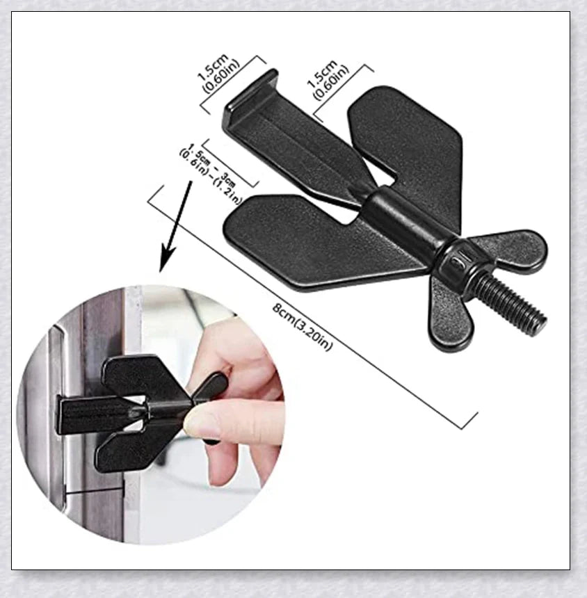 Portable Hotel Door Lock made of high-quality 304 stainless steel for secure travel protection