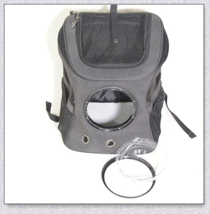 A versatile cat backpack designed to accommodate larger 'big boned' cats, two medium-sized cats, or multiple kittens, with breathable mesh panels and a secure clip and bungee system.