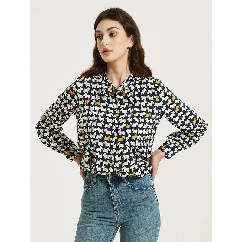 GiftHome UK Elegant Mulberry Silk Crepe De Chine Blouse