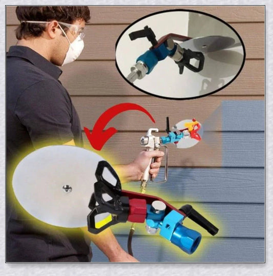 Paint Sprayer Universal Guide Tool - A versatile accessory for DIY painting projects, featuring a durable tungsten steel construction and easy-to-use design.
