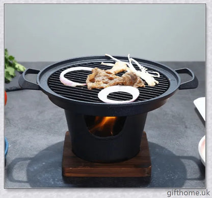 Creative Japanese-style mini barbecue grill with aluminium alloy construction and nonstick cooking surface, perfect for outdoor cooking and entertaining