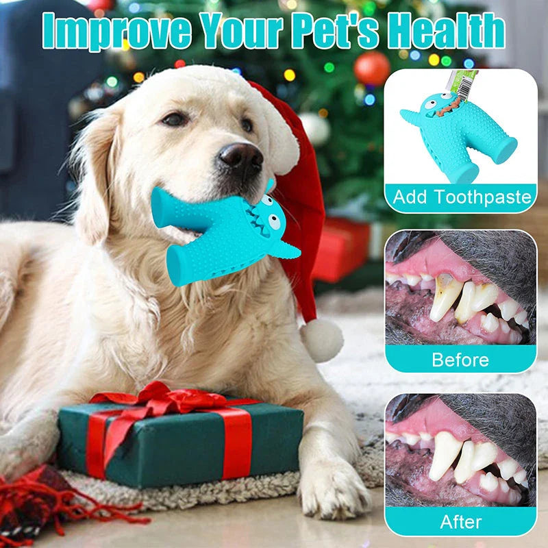 Durable Squeaky Dog Toy for Aggressive Chewers - Blue Colour
