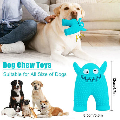 Durable Squeaky Dog Toy for Aggressive Chewers - Blue Colour