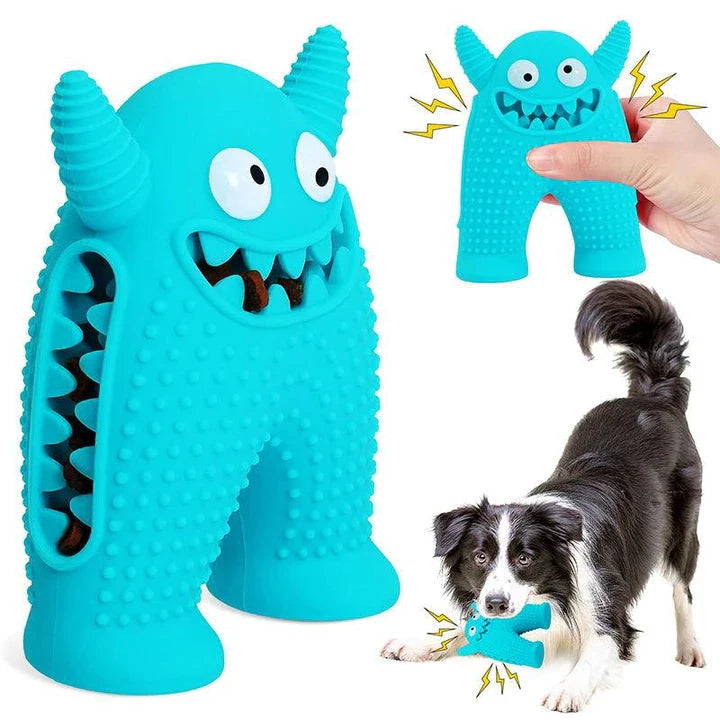 Durable Squeaky Dog Toy for Aggressive Chewers - Blue Colour