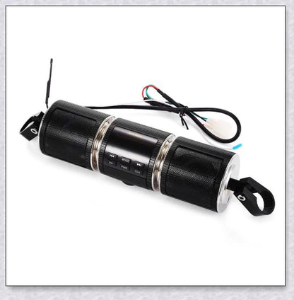 Premium Bluetooth Motorcycle Handlebar Speaker Stereo System with Weatherproof Design and High-Quality Audio