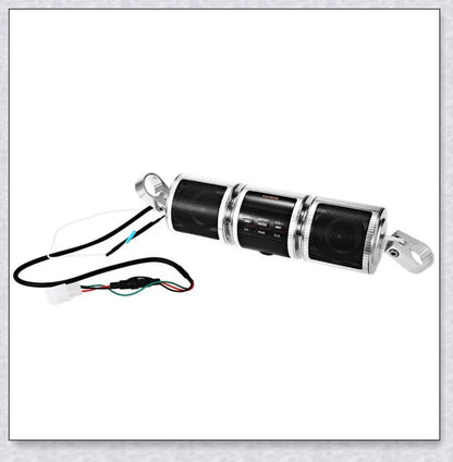 Premium Bluetooth Motorcycle Handlebar Speaker Stereo System with Weatherproof Design and High-Quality Audio