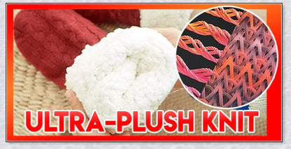 Thermal Foot Warmer - Plush Cable Knit Foot Warmer with Fleece Lining for Cosy, Dry, and Comfortable Feet During UK Winters