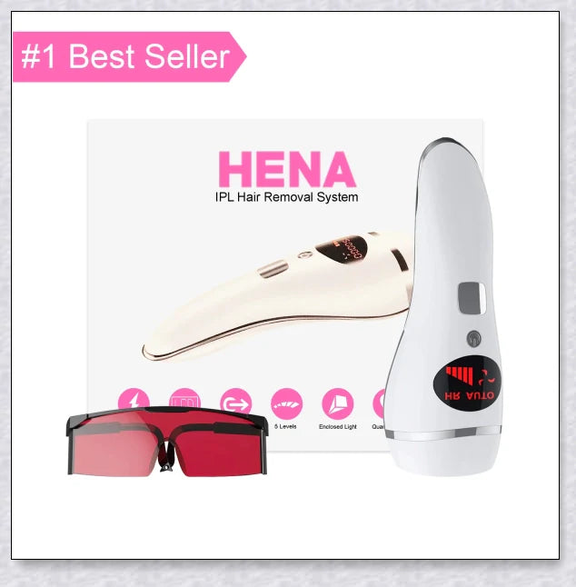 Original Hena IPL Permanent Hair Removal System with advanced LATYS-3 technology for effective and painless hair removal